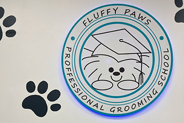 Fluffy Paws Professional Grooming School logo